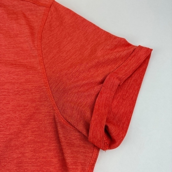 Athletic Works Tshirt Womens Large Orange Round Neck Rolled Sleeve - Picture 4 of 7